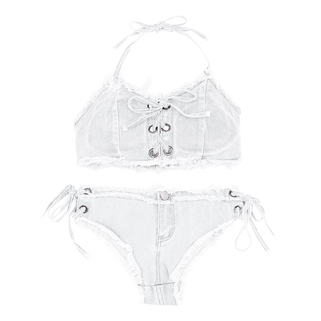 2024 New Fashion?? - Women's Sexy Denim Bikini Set ??