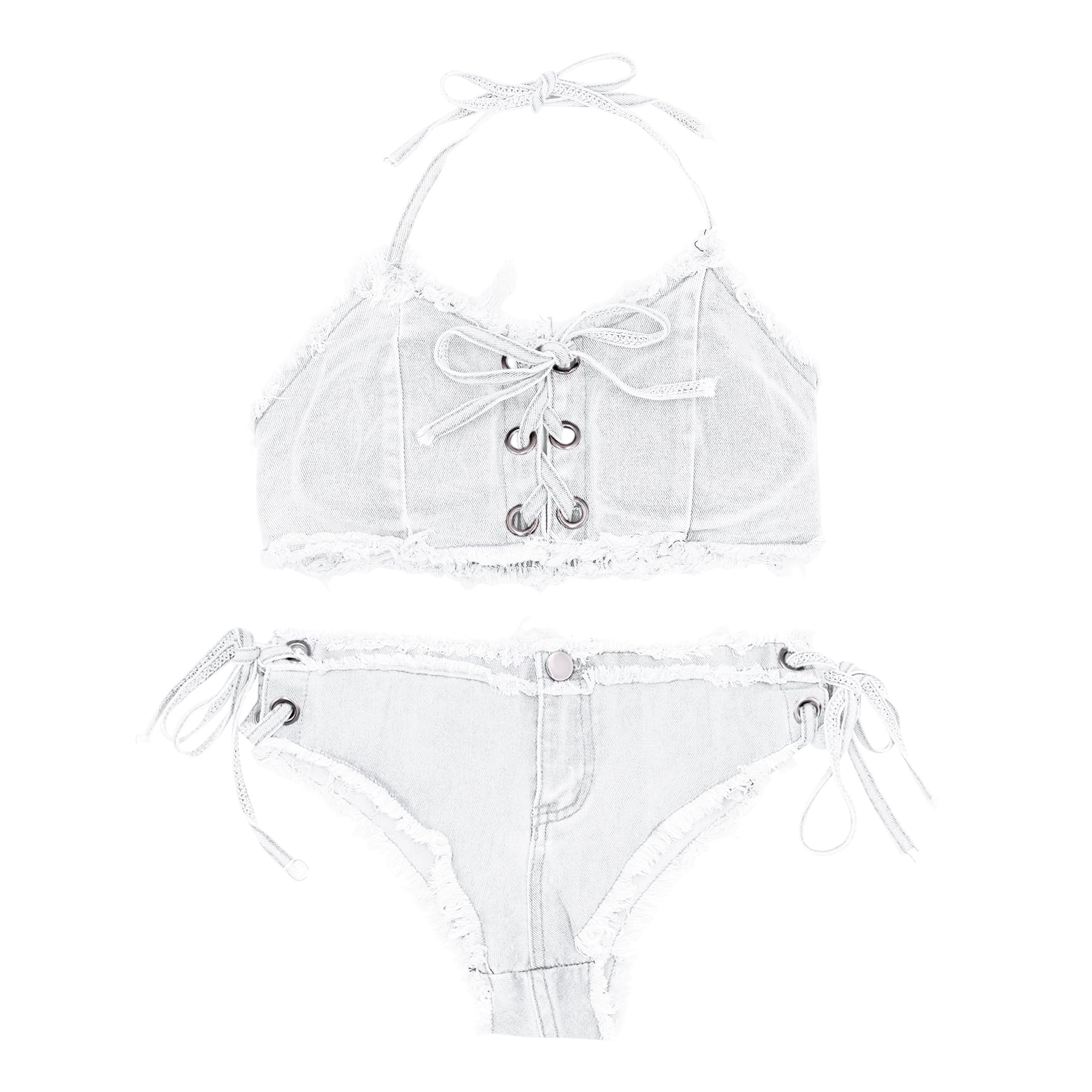2024 New Fashion?? - Women's Sexy Denim Bikini Set ??