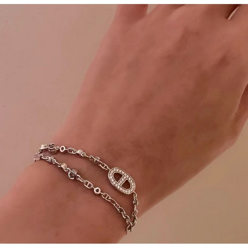18K Hermes Farandole Diamond Bracelet